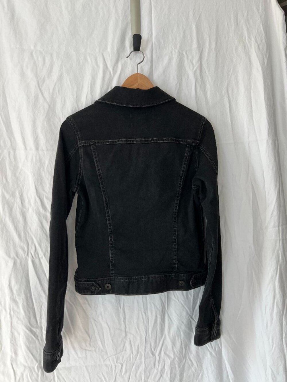 (AG) Adriano Goldschmied Black Denim Jacket – Size Small 🖤